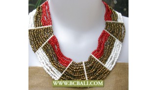 Mix Colors Beads Necklaces Chockers Fashion